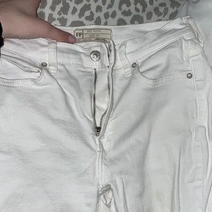 White free people jeans